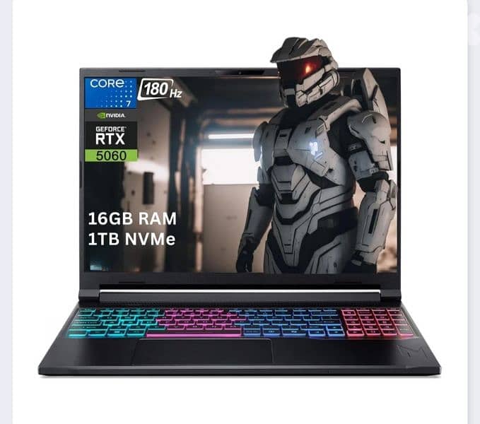 BRAND NEW SEALED ACER NITRO V16 CORE 7 240H WITH RTX 5060/ 180HZ 2K 2
