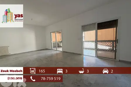 Zouk Mosbeh 165m2 | Well Maintained | Luxury | EL