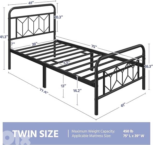 Bed Frames Metal Platform Bed 0