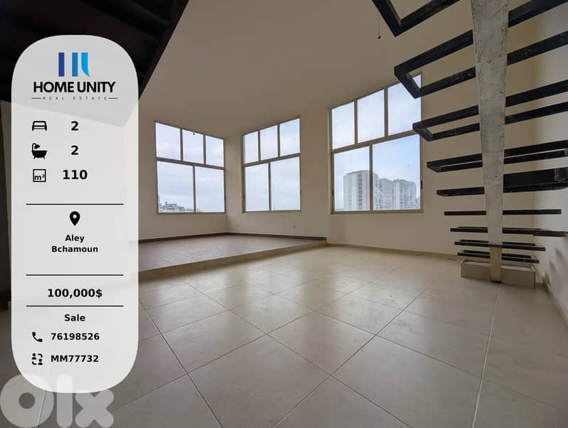 apartment for sale in bchamoun 0