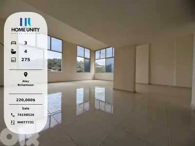 apartment for sale in bchamoun yahudeye