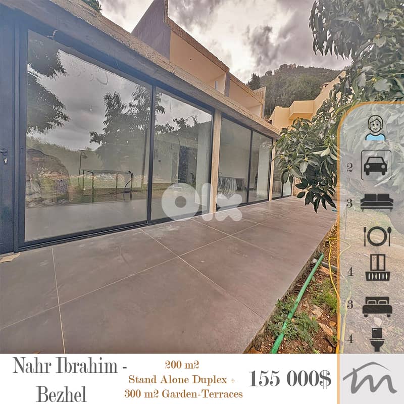 Bezhel - Nahr Ibrahim | 200m² Stand Alone Duplex + 300m² Outdoor Areas 0