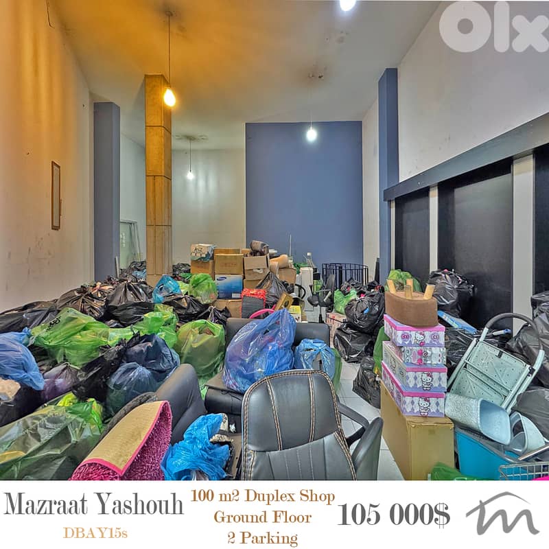 Mazraat Yashouh | 100m² Duplex Shop-Office-Clinic-Depot | Ground Floor 0