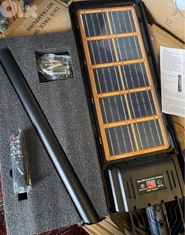 Bifacial Solar Street Light Double Solar Panel 400W 0