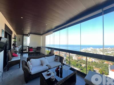 L13288- Fully Furnished Apartment for Rent With A Seaview In Kfarhbeib