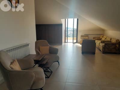 300 SQM Furnished Rooftop Apartment in Bikfaya+ View & 100 SQM TERRACE