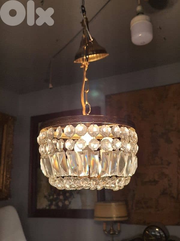 small czech original crystal chandelier 0