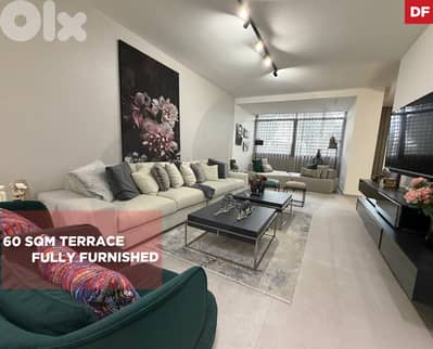TERRACE 60 SQM/STORAGE ROOM/COVERED PARKING/Awkar/عوكر-REF#DF133096 !