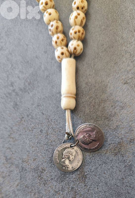 Vintage Hand-Carved Bone Tasbih – Rare Style 2
