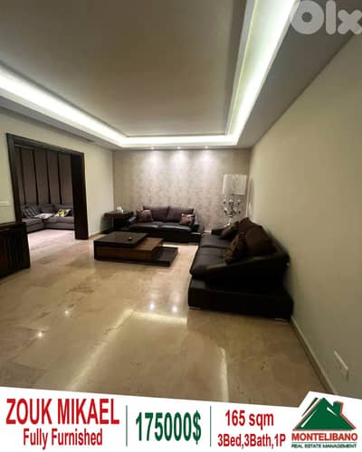 165 sqm Apartment For Sale in Zouk Mikael ذوق مكايل