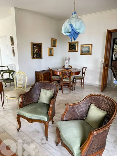 300 SQM Prime Location Apartment in Broumana, Metn with Partial view