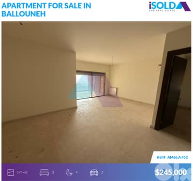 175m2 apartment+sea view 4sale in Ballouneh - شقة للبيع في بلونة 175m2 apartment+sea view 4sale in Ballouneh - شقة للبيع في بلونة