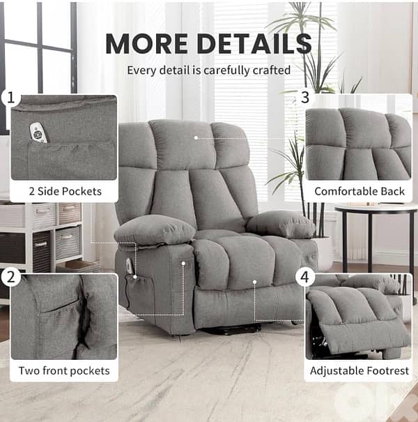 Yaheetech Padded Reclining Chairs for Living Room 0