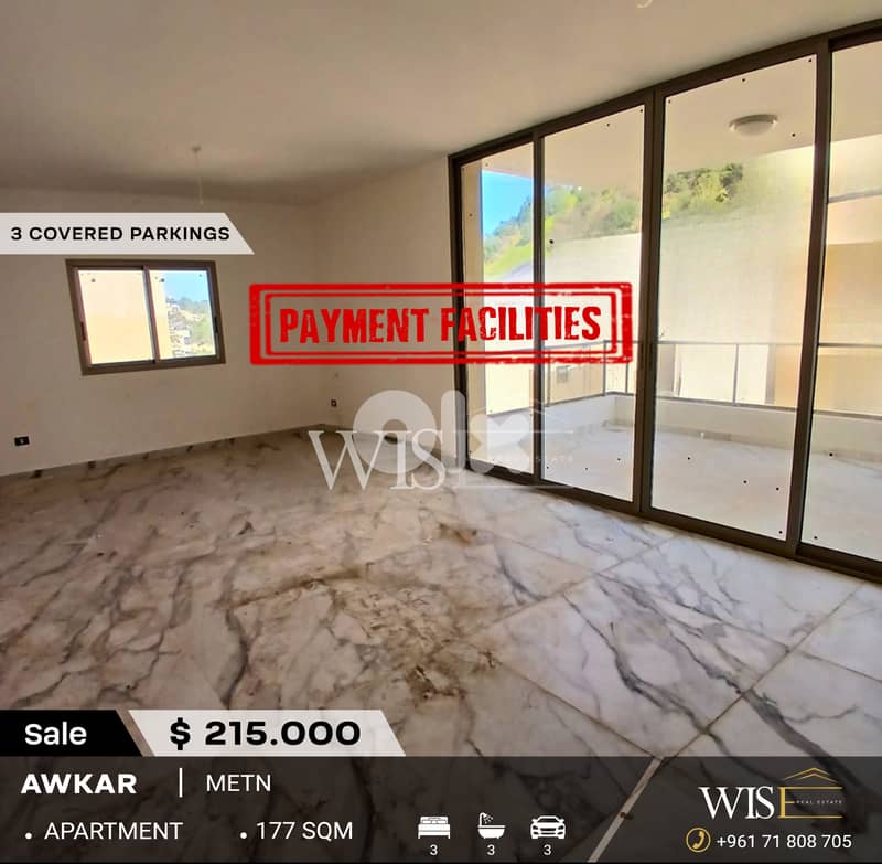 177 SQM Apartment for SALE in Awkar! 0