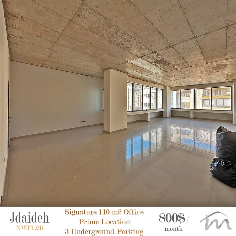 Jdaideh | Prime 110m² Office | 3 Underground Parking | Solar Panels 0