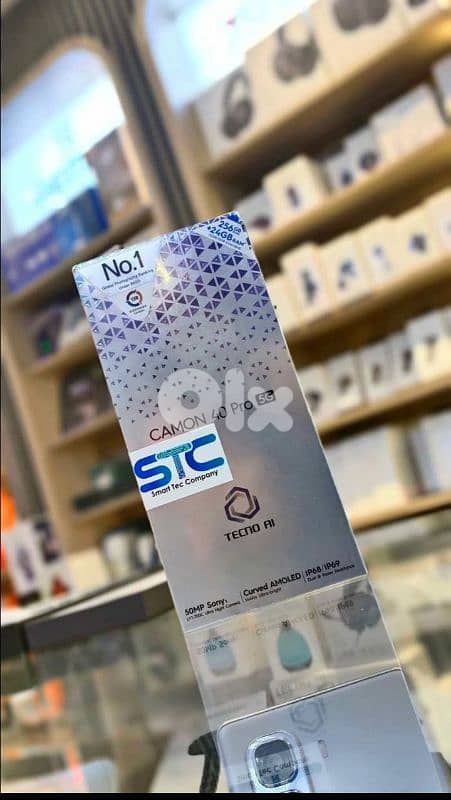 Tecno camon 40 pro 5G 256G/24 ram Warranty STC Lebanon open box 1