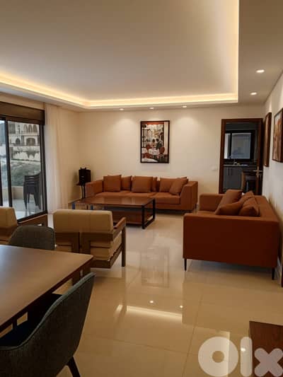 L20498 - Semi-Furnished Apartment With Sea View For Sale in Hboub