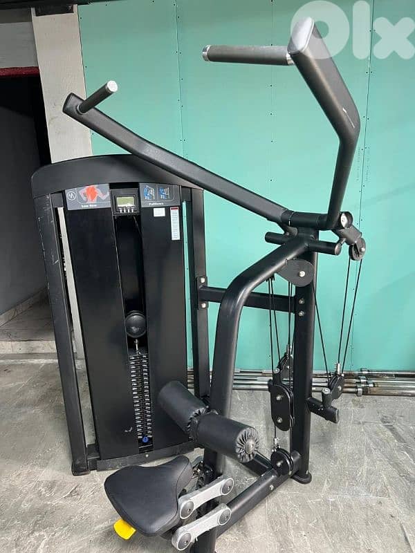 Commercial Lat Pulldown / Low Row – Weight Stack Machine – like New 0