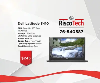 Dell Latitude 3410 14” Core i5-10TH – RAM 8GB – SSD 256GB - لابتوب