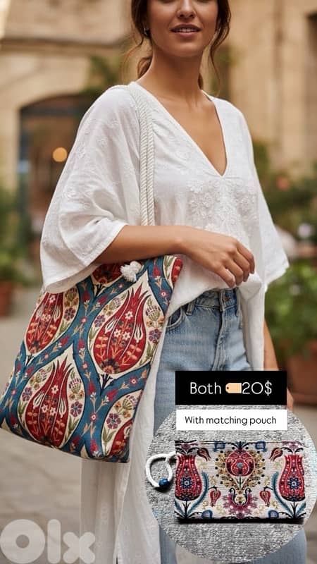 TOTE BAGS with matching pouches 0
