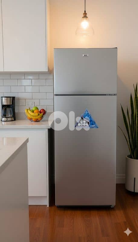 refrigerator AGI 142x55cm silver 0