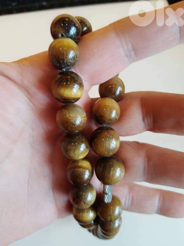 Unique Women Necklace Tiger Eye Beads 4