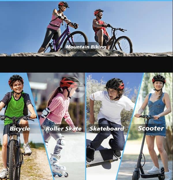 BiGosh bicycle helmet, adjustable,for mountain& road bikes_4$ delivery 5