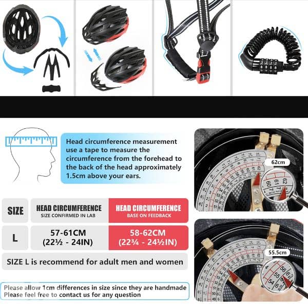 BiGosh bicycle helmet, adjustable,for mountain& road bikes_4$ delivery 7