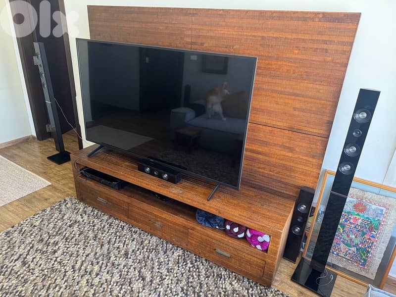 Premium Solid Wood TV Stand 1