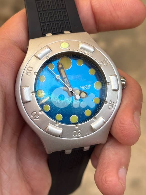 Vintage rare HYDROSPACE Swatch Irony Scuba Aluminum 200m-1997 Diving 0