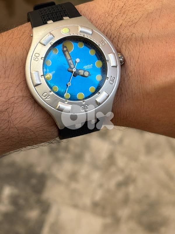 Vintage rare HYDROSPACE Swatch Irony Scuba Aluminum 200m-1997 Diving 2