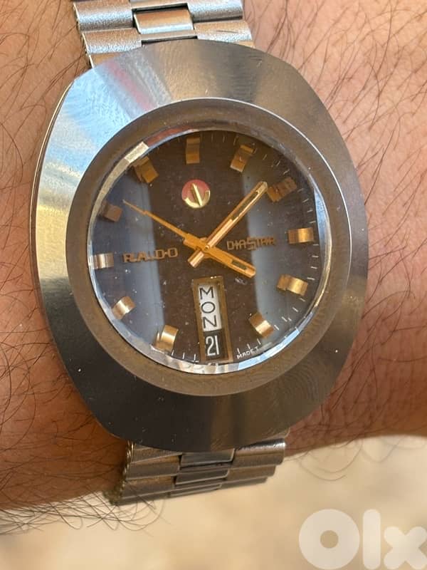 Vintage RADO DiaStar 8/1 Automatic-Rare Faceted Crystal/Dial-Swiss 0