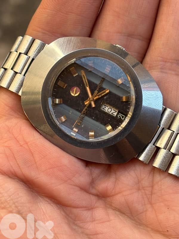 Vintage RADO DiaStar 8/1 Automatic-Rare Faceted Crystal/Dial-Swiss 2