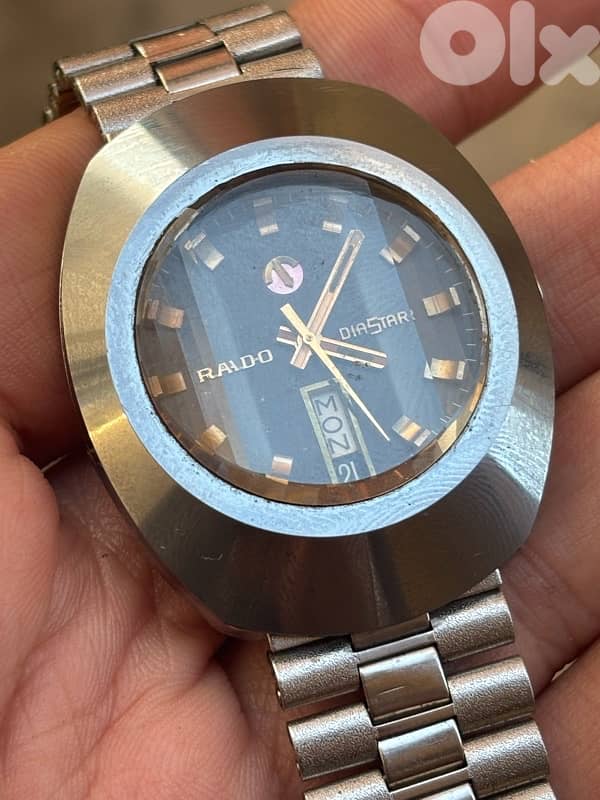 Vintage RADO DiaStar 8/1 Automatic-Rare Faceted Crystal/Dial-Swiss 3