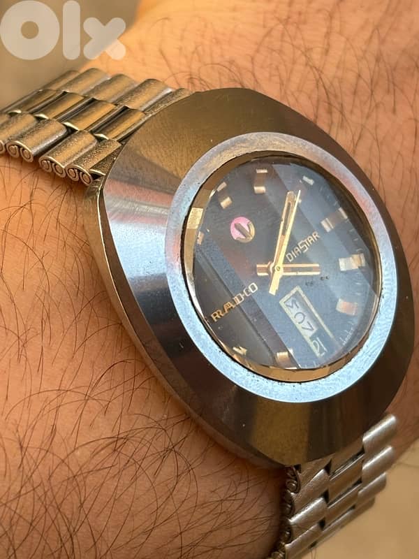 Vintage RADO DiaStar 8/1 Automatic-Rare Faceted Crystal/Dial-Swiss 6