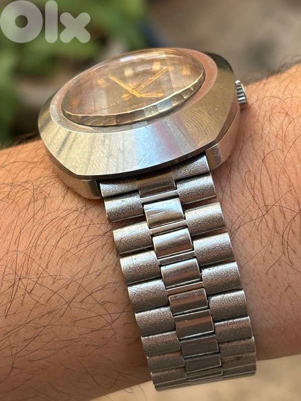 Vintage RADO DiaStar 8/1 Automatic-Rare Faceted Crystal/Dial-Swiss 7
