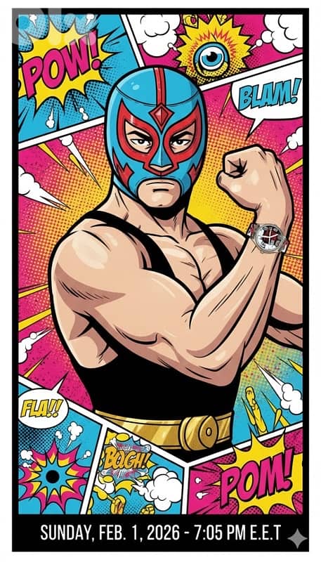 VINTAGE 2008 Swatch "AHHHH!" (GE226) - Rare Comic Book Pop Art Watch 3