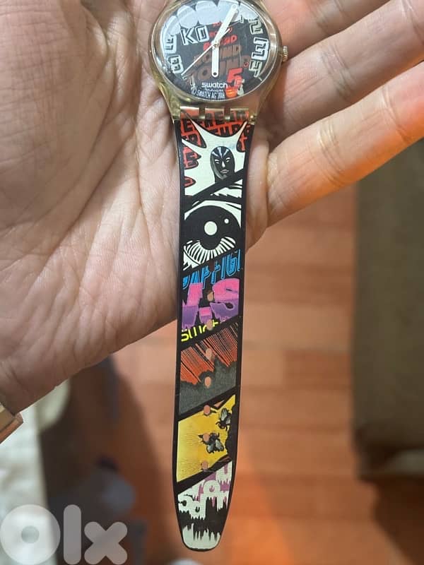 VINTAGE 2008 Swatch "AHHHH!" (GE226) - Rare Comic Book Pop Art Watch 5