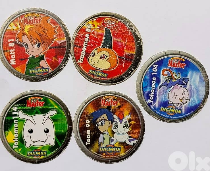 Master Digimon old Pogs 0