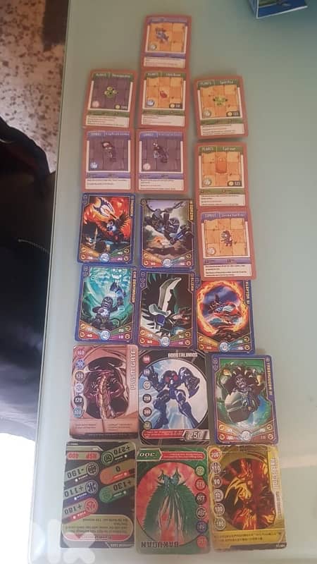 original chima, dragon ball Z, bakugan,plant vs zombies 2010 cards 0
