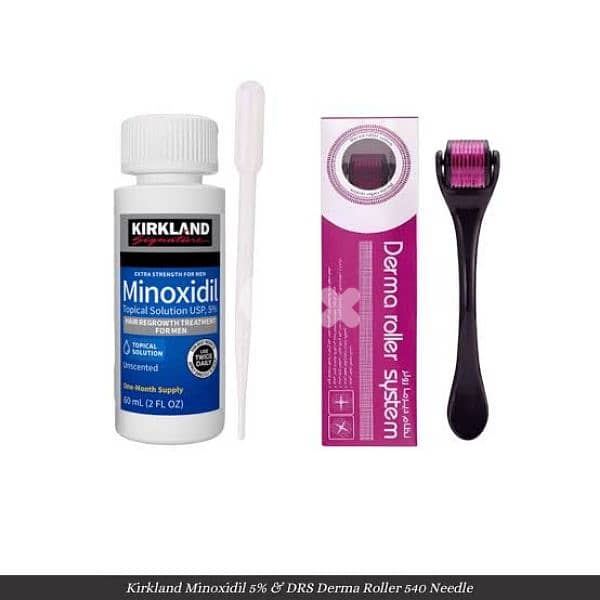 derma roller +minoxidil 0