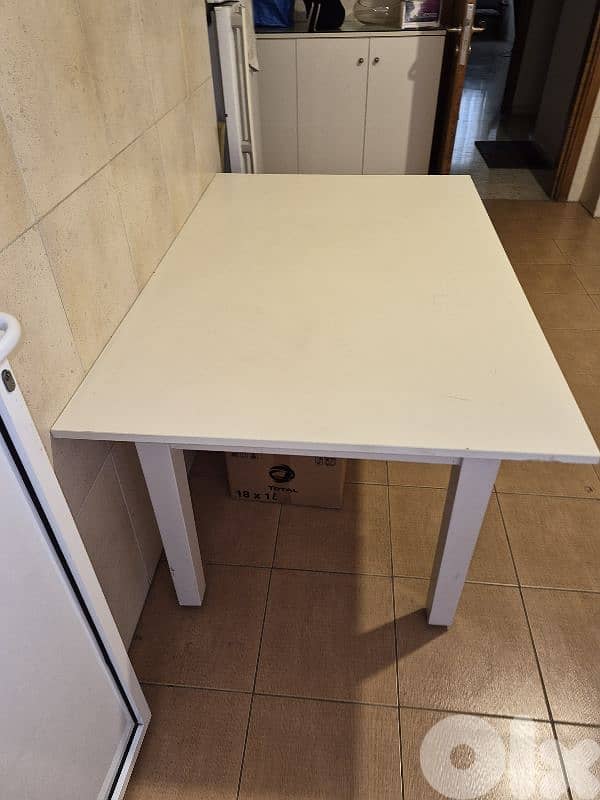 kitchen table as new off white 0