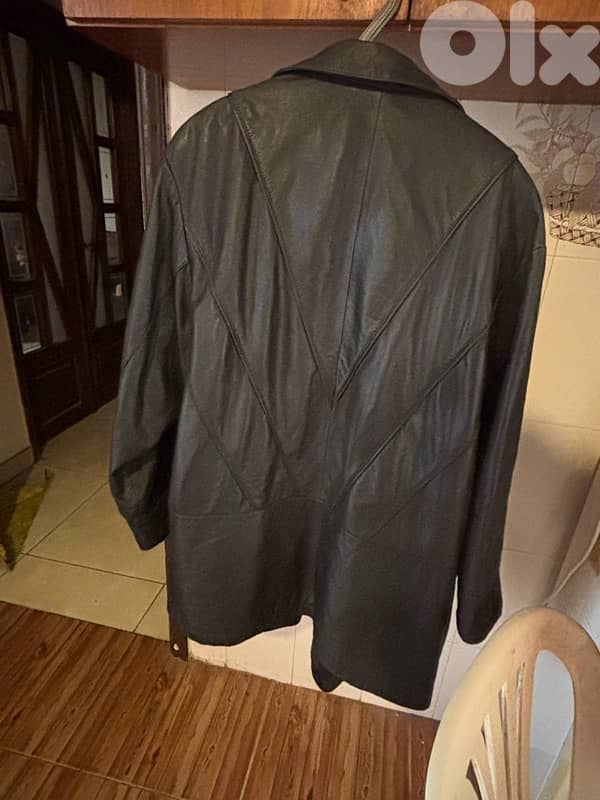Vintage German Real Leather Jacket - size 40 women L - Made in Germany 1