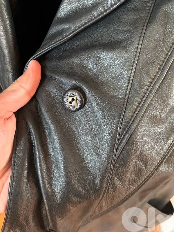 Vintage German Real Leather Jacket - size 40 women L - Made in Germany 6