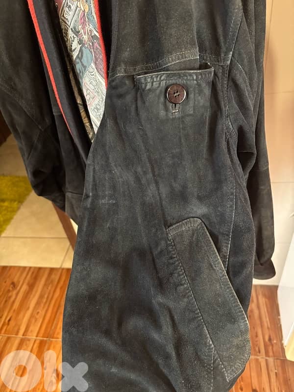 Vintage ASGenuine Suede Jacket- Size 54 XL- Luxury Paisley Lining 1