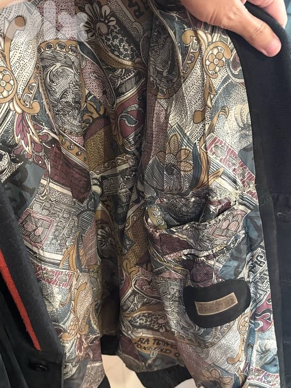 Vintage ASGenuine Suede Jacket- Size 54 XL- Luxury Paisley Lining 4