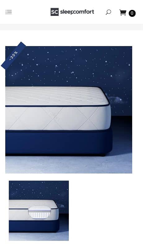 Sleep comfort Aurora matress 180x195 warranty 4 years 1