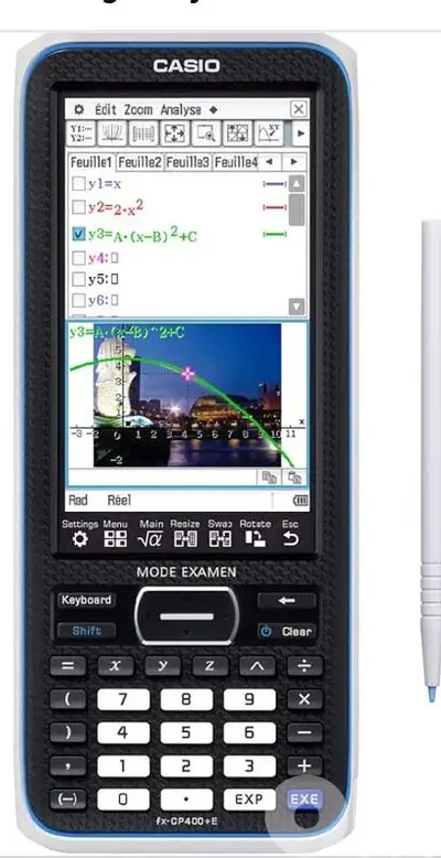 Calculator Casio classpad fx-cp400+E (( mode examen ))