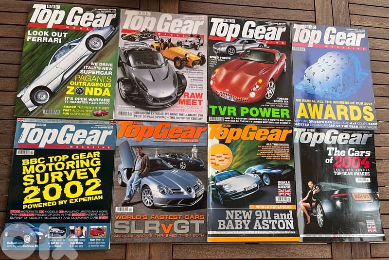 Top Gear Car Magazines 8 interesting issues 0