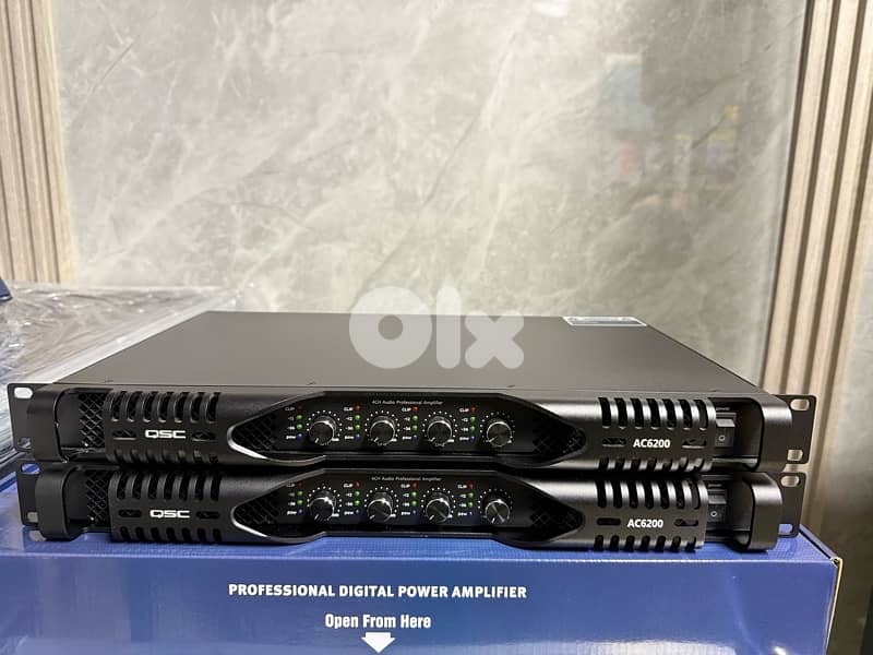 QSC AC 6200 4 channel amplifier 0